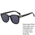Classic black round sunglasses with gold arrow accents and oversized frames for women and men - Z3689 Glossy Black Gray Lens