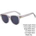 Retro round translucent grey sunglasses with chic silver rivets and dark grey lenses - Z3689 Transparent Gray Gray Lens