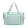 Grand sac de fitness vert menthe imperméable avec compartiment chaussures et poches - Vert