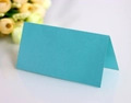 Elegant Tiffany blue butterfly cutout place card made of premium textured shimmering paper - Tiffany Blue