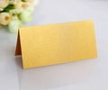 Golden butterfly cutout place card made of premium pearlescent paper for weddings - Gold