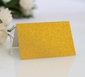 Elegant gold glitter butterfly place card for wedding tables and banquet seating events - Glitter Gold