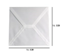Square translucent vellum envelope measuring 16.5x16.5cm for elegant wedding invitations - Vellum Square