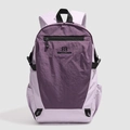 Large capacity oxford fabric backpack in two-tone purple for outdoor sports and travel - Purple