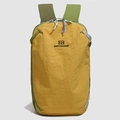 Gelber und grüner leichter Outdoor-Reiserucksack mit NORTHNANSEN-Markenlogo - Bernsteingelb