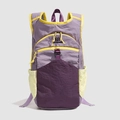 Mochila deportiva para exterior con diseño color-block púrpura y amarillo con bolsillos - Contraste Púrpura