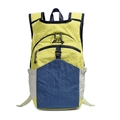 Mochila de ciclismo para mujer en colores contrastados amarillo y azul para viajes - Contraste Verde y Azul
