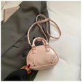 Sac cabas rose chic avec clous argentés et bandoulière réglable pour femmes - Sans Pendentif / Rose