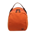 Minibolso deportivo naranja vibrante de tela resistente con grandes tiradores de cremallera - Naranja