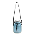 Sportieve crossbody tas in lichtblauw en gebroken wit met handig trekkoordsluiting - Blauw