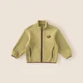 Veste polaire zippée pour garçon avec motif topographique et col montant en vert olive - 110 / Vert fruit