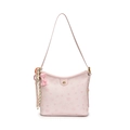 Bolso rosa con estampado de perrito y colgante de lazo para uso diario de mujer - Rosa Con Lazo de Cadena de Nudo