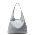 Borsa tote hobo argento con trama intrecciata e design spazioso per l'uso quotidiano - Blu