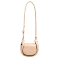 Mini bolso de silla beige con motivos de dibujos animados grabados de osos y pasteles - Blanco