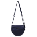 Men's navy blue minimalist crossbody bag with adjustable strap for sports and casual use - Dark Blue