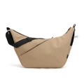 Bolso bandolera media luna caqui minimalista de gran capacidad con correa ajustable - Caqui