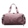 Bolsa de viaje grande rosa malva con compartimento para zapatos y bandolera - Rosa