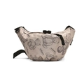 Borsa a tracolla beige con stampe di orsetti e cinturino nero regolabile da donna - Cachi