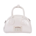Sac fourre-tout crème minimaliste avec poignées créatives en forme de cuillère - Blanc