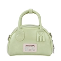 Sac bowling vert clair en similicuir avec poignées en forme de fourchette et cuillère - Vert