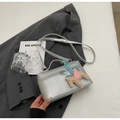 Borsa a secchiello argento con grana litchi, ciondolo a cavallo e tracolla - Argento con ciondolo