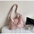 Schicker rosa Mehrzweck-Shopper mit verstellbarer Schnalle für vielseitigen College-Stil - Rosa Ohne Anhänger