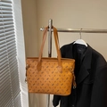 Sac cabas marron avec imprimés ours mignons et longues bandoulières pour le quotidien - Brun Sans Pendentif