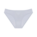 Detail of light blue lace panties showing soft cotton fabric texture and seamless edges - S / Gray