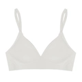 Seamless white wireless sports bra for women with ultra-thin and comfortable fabric - Off White