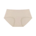 Close-up of seamless nude panties featuring laser-cut edges and ultra-soft elastic fabric - Apricot Skin