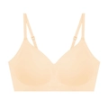 Reggiseno senza cuciture color carne senza ferretto con spalline sottili regolabili - Taglia S / Top / Colore carne