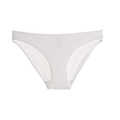 Détail de culotte sans couture en soie glacée blanche respirante avec coupe bikini - S / Culotte Blanche