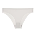 Nahtlose, hochelastische weiße brasilianische Damen-Slips mit glatten Kanten - S/M / Weiß