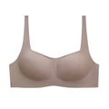 Reggiseno senza cuciture rosa loto con scollo quadrato e morbido supporto jelly - Caffè Viola
