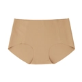 Mutandine antibatteriche senza cuciture a vita alta da donna in colore beige nudo - S/M / Pelle Scura