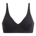 Reggiseno senza cuciture scollo a V per donna con supporto jelly in nero elegante - S / Nero