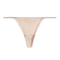 French lace satin bra and thong lingerie set in champagne beige with silk luster finish - S / Champagne Panty Only (Without Bra) (1820P)