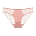 French style dusty rose lace panties for women with elegant floral embroidery detail - S / Bottoms / Pink