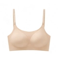 Détail d'un soutien-gorge dos nu beige sans couture avec bretelles réglables fin - S / Beige