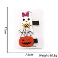 Halloween Geister und Kürbis Haarklammern Set auf Displaykarte für festliche Party Verkleidung - Geist Und Kürbis Stil