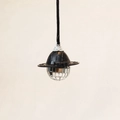 Disco-Kugel-Anhänger mit schwarzem Cowboyhut und Kordel für Auto-Innendekor - Seilstil / Schwarz