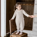 Barboteuse fleurie pour bébé avec col en dentelle et manches longues, tenue de printemps - 73cm / Rose
