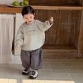 Schattige lichtgroene sweatshirt met drie beren en bruine broek set voor peuterjongens - Aqua / 73cm