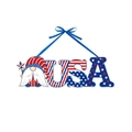 Decoración colgante de papel USA gnome para el Día de la Independencia con estrellas - Estilo USA