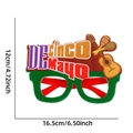 Cinco de Mayo party glasses with guitar and maracas motif, dimensions 16.5cm by 12cm - Guitar Maracas Style