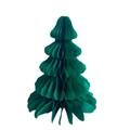 Groene papieren kerstboom met honingraatstructuur voor feestelijke kerstdecoraties - Kerstboom