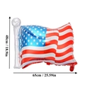 Star-shaped US flag foil balloon measuring 48x65cm for Independence Day party decor - Flag Style (65x48cm)