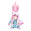 Gnomo di Pasqua di peluche con orecchie da coniglio e uovo per decorazioni festive - Gnomo di Pasqua Femmina