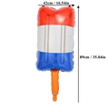 Popsicle shape US Independence Day foil balloon with dimensions 42x89cm in red white blue - Popsicle Style (89x42cm)