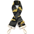 Verstellbarer Camouflage Taschengurt mit goldenen Karabinern und hoher Gewebedichte - Goldschnalle / Dunkelgrau